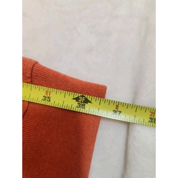 Carhartt Tshirt Mens 2XL Orange Long Sleeve Crew Neck Tee Shirt Loose Fit Logo - Picture 8 of 10